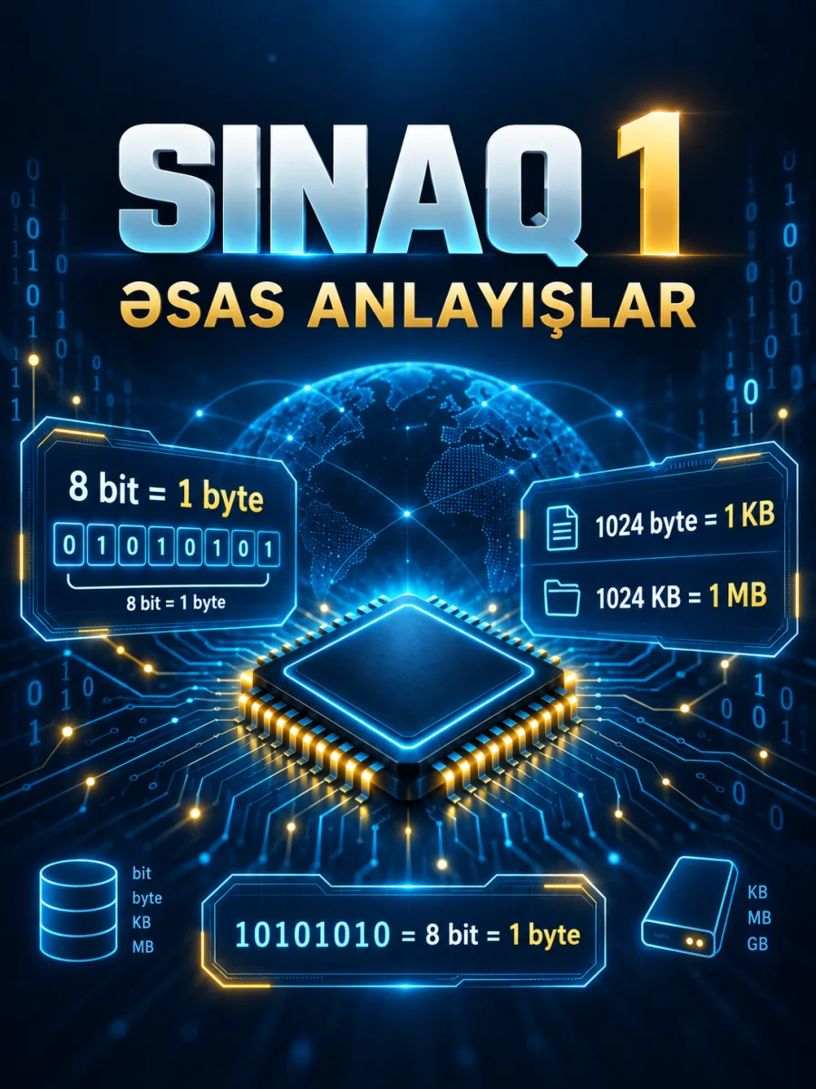 1. Sınaq 1 - Əsas anlayışlar