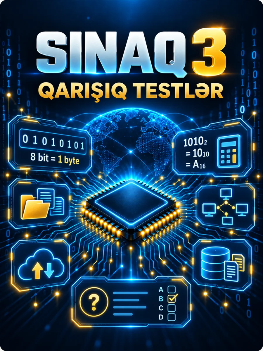 3. Sınaq 3 - Qarışıq testlər