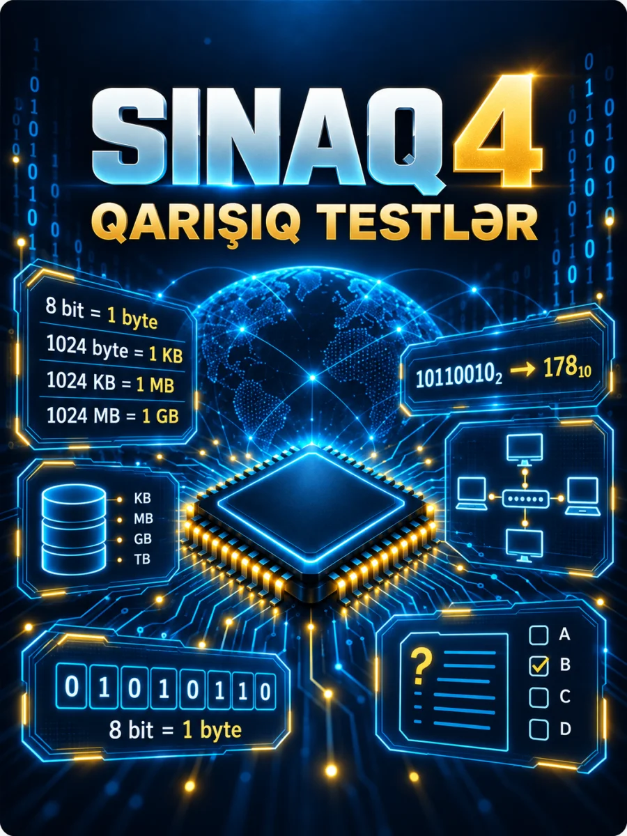 4. Sınaq 4 - Qarışıq testlər